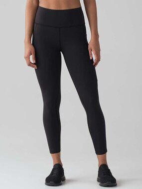 Lululemon Pace Perfect 7/8 Tight 25" Black Size 8